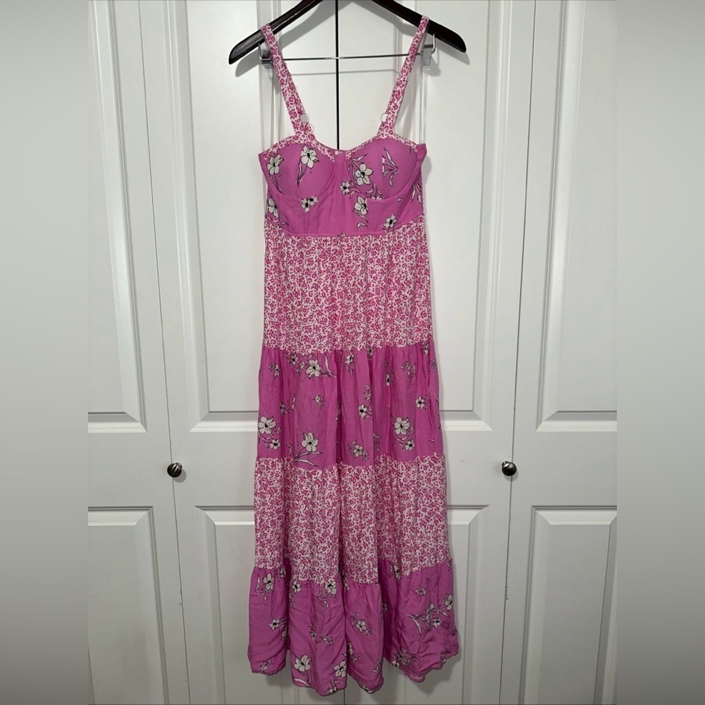 No Comment Lightweight Sleeveless Floral Maxi Summer Dress M NWT